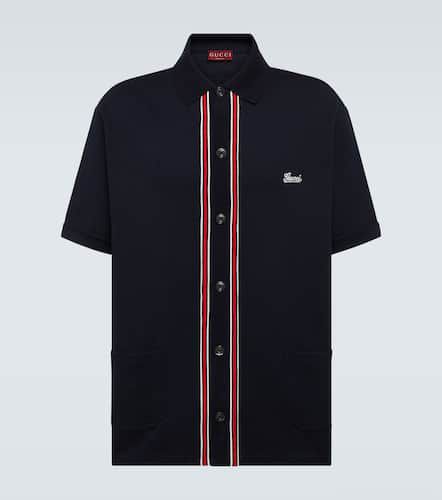 Hemd Web Stripe aus Baumwoll-Jersey - Gucci - Modalova