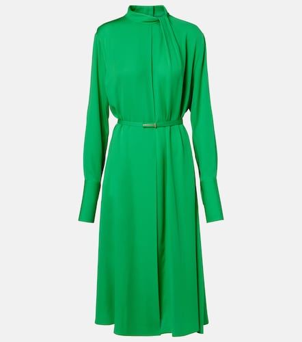 Vestido midi de seda con cinturón - Tom Ford - Modalova