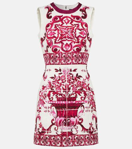Printed brocade minidress - Dolce&Gabbana - Modalova