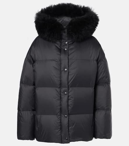 Daunenjacke mit Shearling - Yves Salomon - Modalova