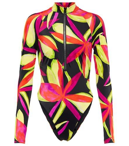 Rash suit con zip con stampa - Louisa Ballou - Modalova