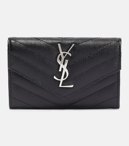 Monogram Small leather wallet - Saint Laurent - Modalova