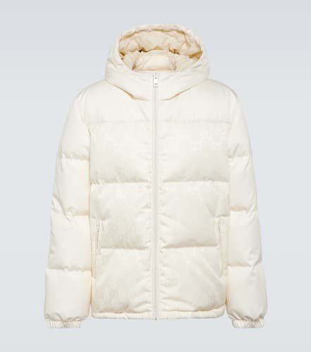 Chaqueta de plumas de lona de nylon con GG - Gucci - Modalova