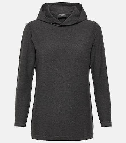 Inside-Out cotton-blend jersey hoodie - Balenciaga - Modalova