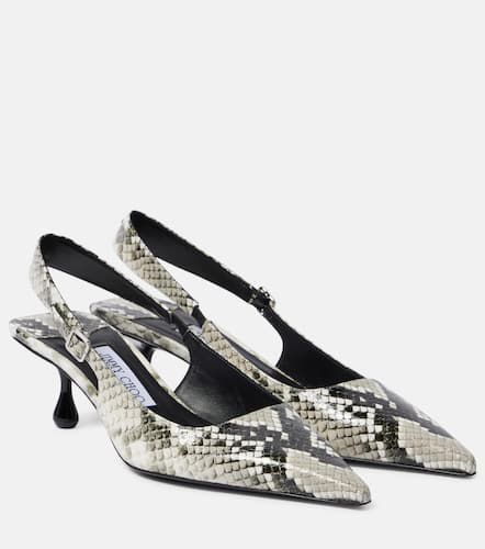 Amel 50 snake-effect leather slingback pumps - Jimmy Choo - Modalova