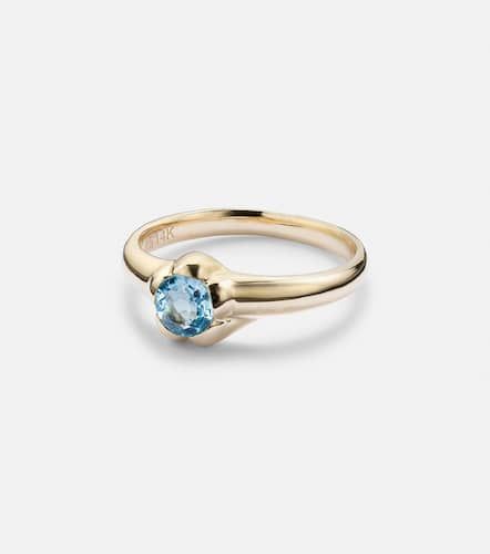 Morrison 14kt ring with blue topaz - Stone and Strand - Modalova