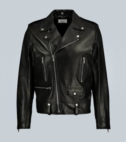 Saint Laurent Giacca biker in pelle - Saint Laurent - Modalova