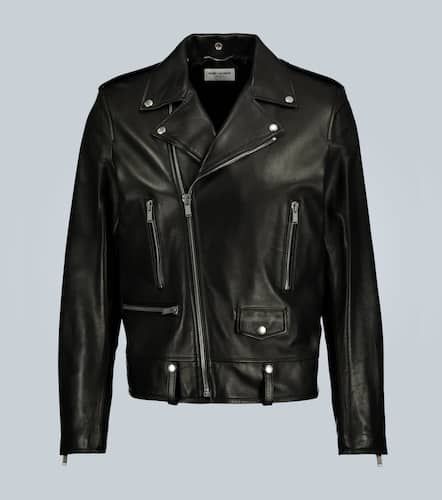 Saint Laurent Leather biker jacket - Saint Laurent - Modalova