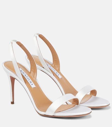 Sandalen So Nude 85 aus Satin - Aquazzura - Modalova