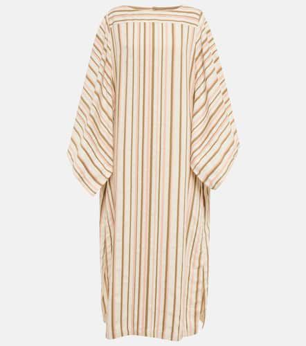 Striped linen-blend midi dress - Loro Piana - Modalova