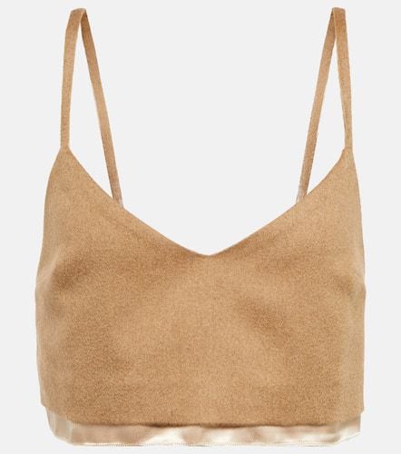 Miu Miu Camel hair camisole - Miu Miu - Modalova