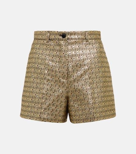 Metallic jacquard high-rise shorts - Etro - Modalova