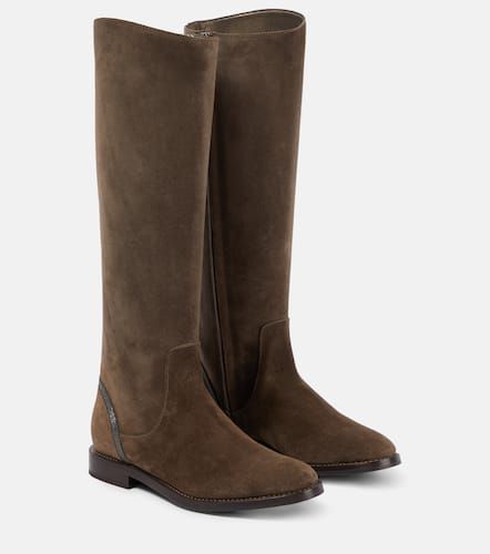 Botas altas de ante - Brunello Cucinelli - Modalova