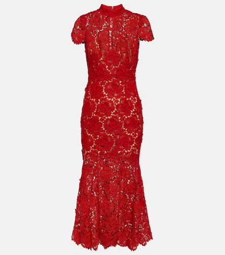 Floral lace midi dress - Self-Portrait - Modalova