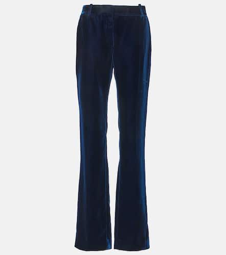 Fluid velvet straight pants - Nina Ricci - Modalova