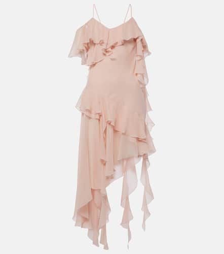 Vestido corto en georgette de seda - Blumarine - Modalova