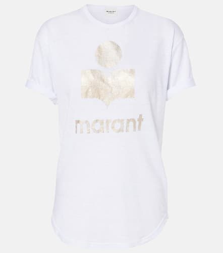 Camiseta Koldi de lino con logo - Marant Etoile - Modalova