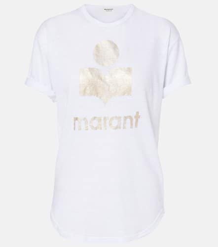 Koldi logo linen T-Shirt - Marant Etoile - Modalova