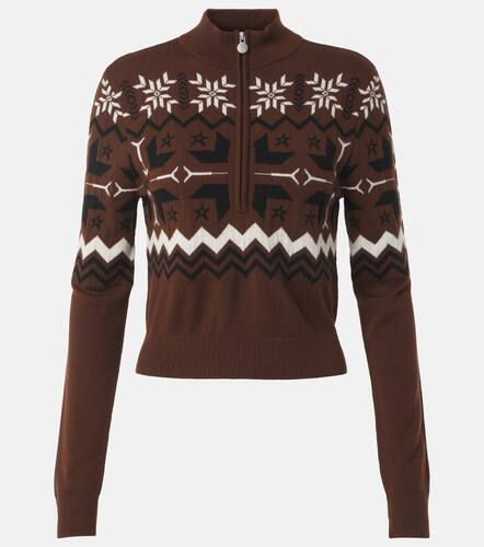 Nordic intarsia wool half-zip sweater - Perfect Moment - Modalova