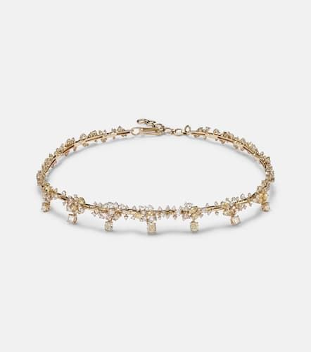 Choker in 18kt con diamanti - Ananya - Modalova