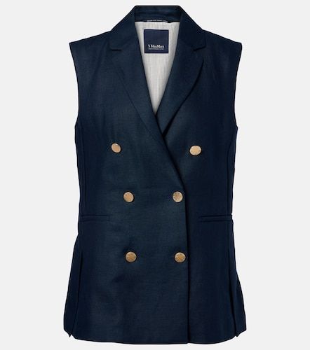 S Max Mara Bird linen vest - 'S Max Mara - Modalova