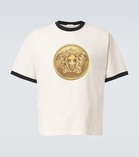 Camiseta Medusa de jersey de algodón estampada - Versace - Modalova
