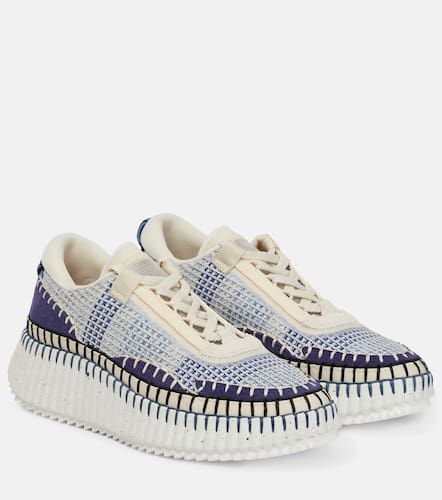 Chloé Plateau-Sneakers Nama mit Veloursleder - Chloe - Modalova