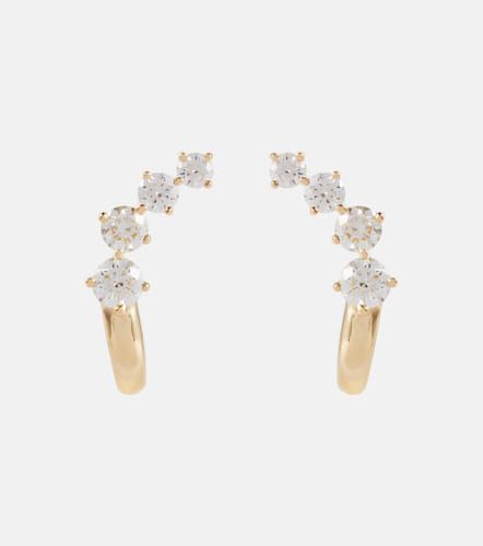 Aria Dagger 18kt earrings with diamonds - Melissa Kaye - Modalova