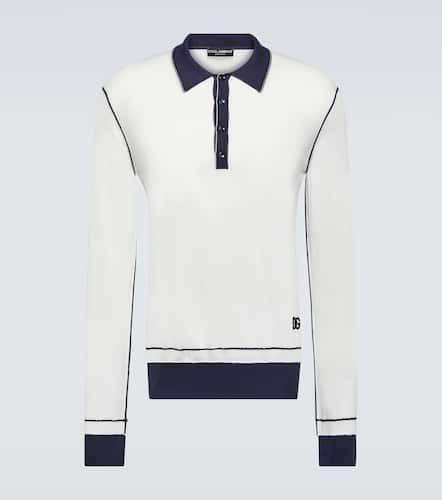 Polo de seda de manga larga - Dolce&Gabbana - Modalova