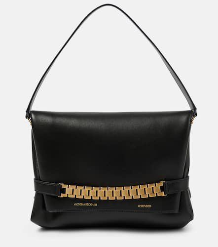 Chain-detail leather shoulder bag - Victoria Beckham - Modalova