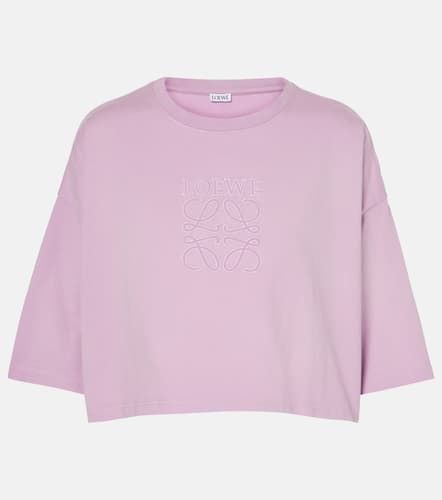 Loewe Cropped cotton jersey T-shirt - Loewe - Modalova