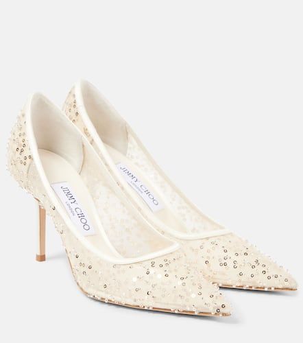 Pumps Love 85 in mesh con perline - Jimmy Choo - Modalova