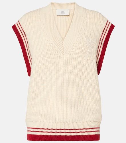 Ami De CÅur ribbed-knit virgin wool vest - Ami Paris - Modalova