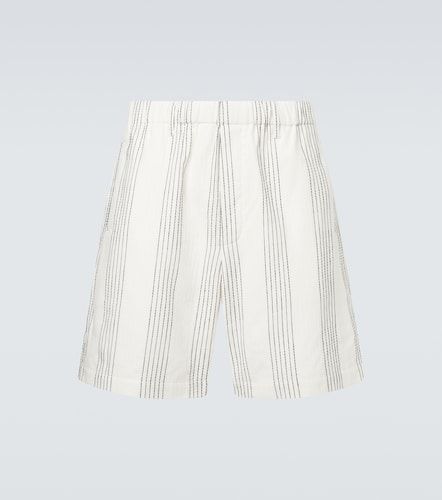 Bermudas Textured de algodón a rayas - Commas - Modalova