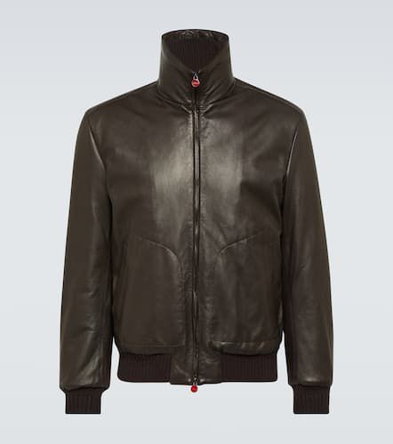 Kiton Lederjacke mit Kaschmir - Kiton - Modalova