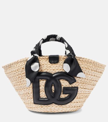 Kendra Medium raffia tote bag - Dolce&Gabbana - Modalova