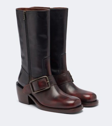 Dries Van Noten Botas biker de piel - Dries Van Noten - Modalova