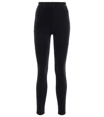 High-rise velvet leggings - Alex Perry - Modalova