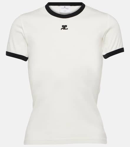 Courrèges T-Shirt aus Baumwoll-Jersey - Courreges - Modalova