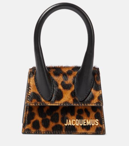 Le Chiquito leopard-print calf hair tote bag - Jacquemus - Modalova