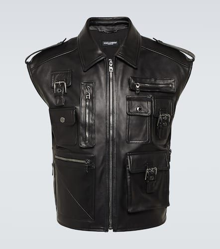 Dolce&Gabbana Gilet in pelle - Dolce&Gabbana - Modalova