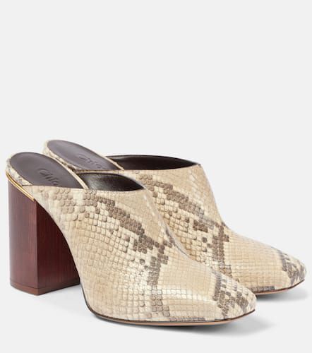 Chloé Mules Ambre in pelle stampata - Chloe - Modalova