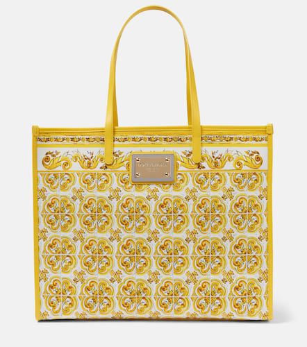 Majolica Large canvas tote bag - Dolce&Gabbana - Modalova