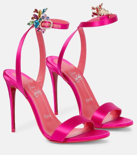 Pink louboutin sandals best sale