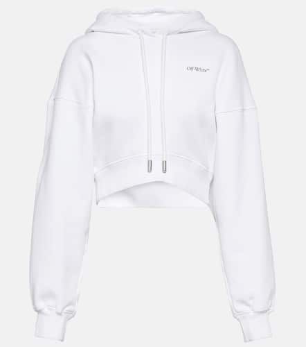 Off-White Bedruckter Cropped-Hoodie - Off-White - Modalova