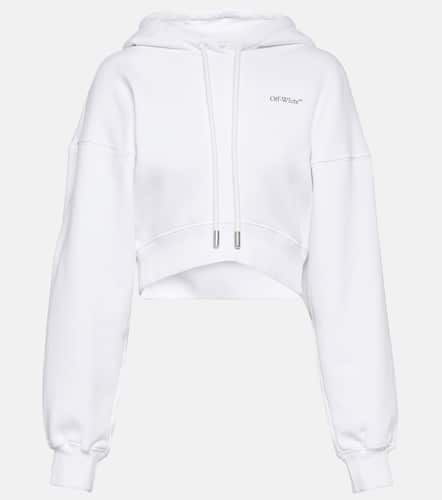 Off-White Printed cropped hoodie - Off-White - Modalova