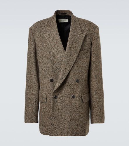 Oversized wool-blend tweed blazer - Dries Van Noten - Modalova