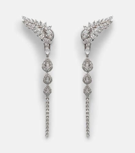 Y-Couture 18kt white gold clip-on earrings with diamonds - Yeprem - Modalova