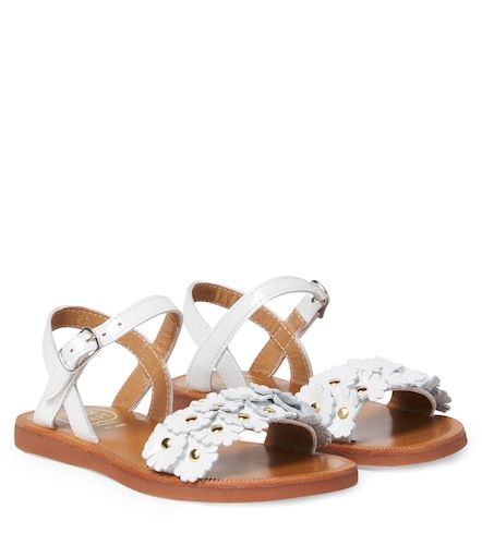 Plagette Multi Flo leather sandals - Pom d'Api - Modalova