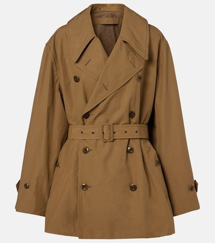 Gabardina oversized cropped de algodón - Lemaire - Modalova